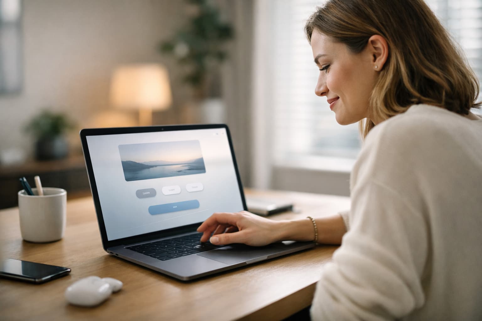 Минималистичный интерфейс с низкой когнитивной нагрузкой